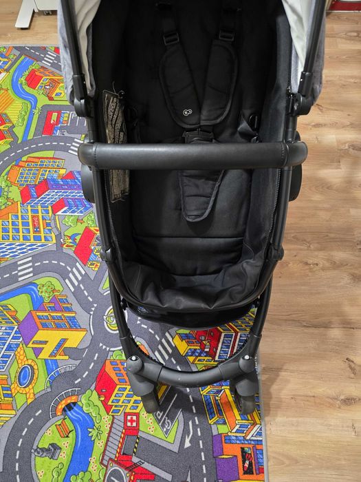 Carucior multipozitii Kinderkraft Veo 2 in 1, Negru / Gri