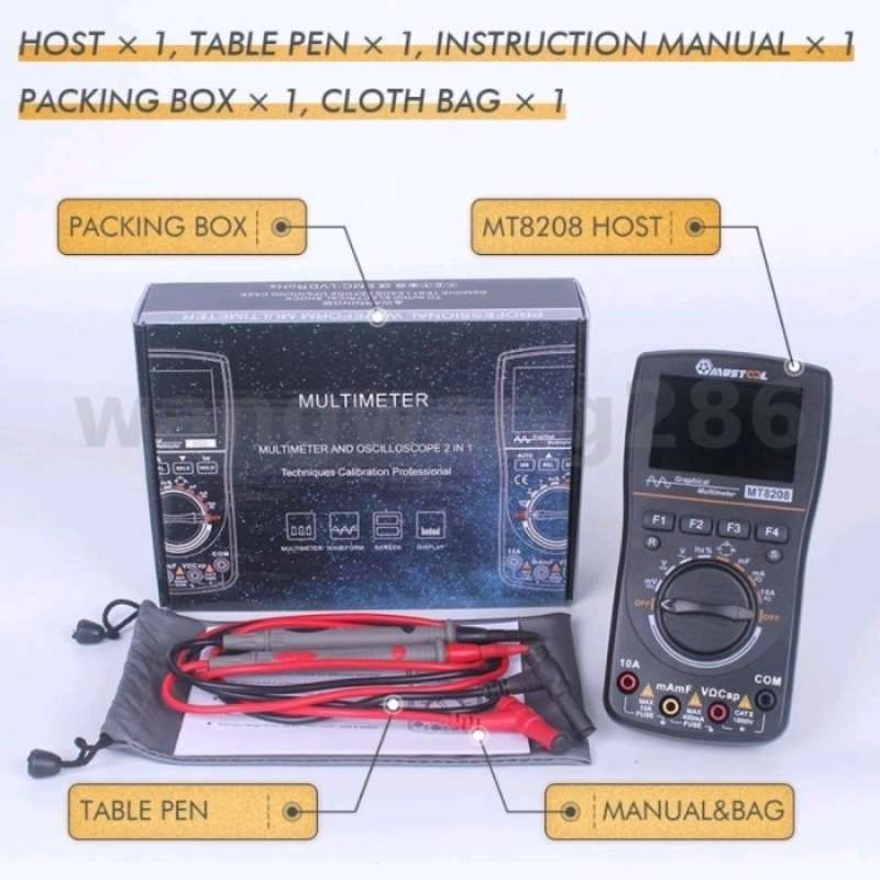 Multimetru dijital cu ostiloscop grafic MT8208