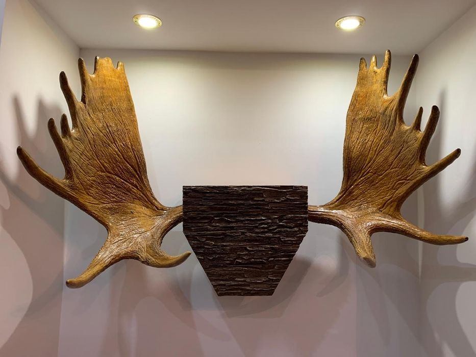 Рога лося на планшете