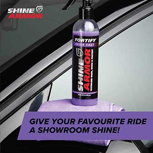 Ceara lichida auto SHINE ARMOR 236 ml si Laveta microfibra