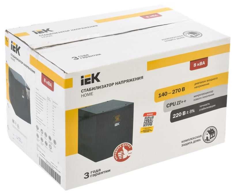 Стабилизатор напряжения серии HOME IEK