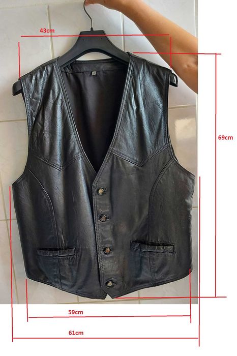 Vesta din piele naturala - Stare NOUA