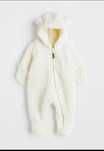 Combinezon bebe culoare alba