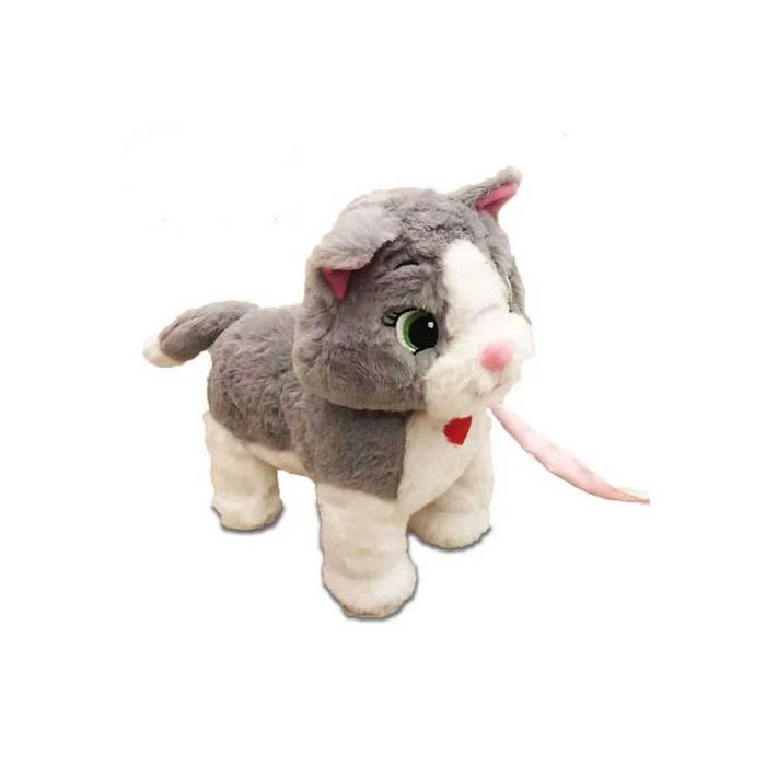 Механично коте Mercado Trade, Интерактивно, С дистанционно, Сив