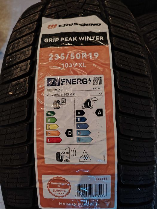 Чисто нови 4бр. зимни гуми CROSSWIND 235x50 19 r19 dot септември 2025
