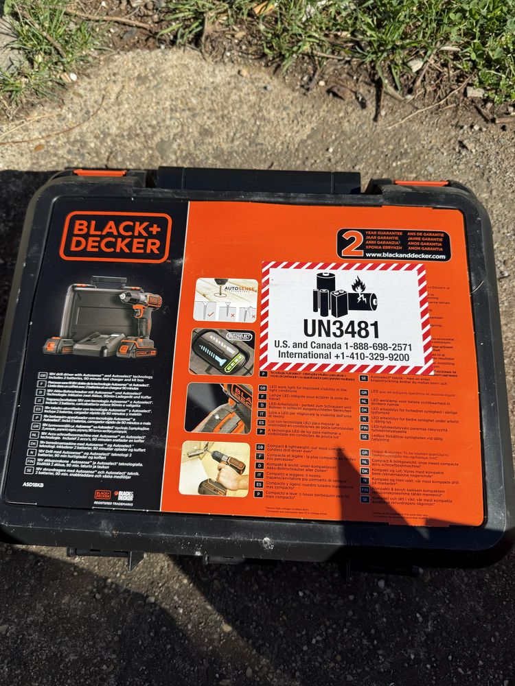Black+Decker винтоверт и шлайф