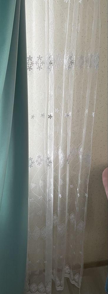 Тюль сетчатая прозрачная