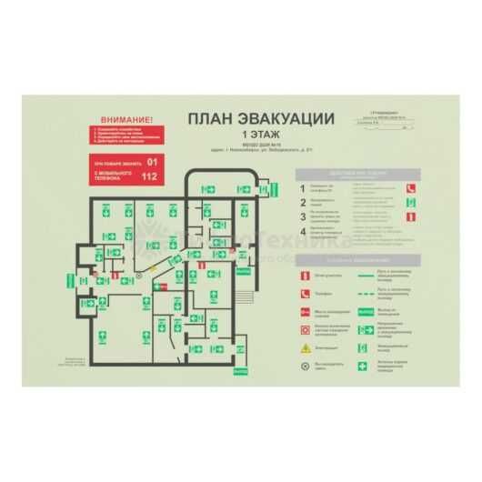 Таблички эвакуационные Фосфорные ! Собственное производство