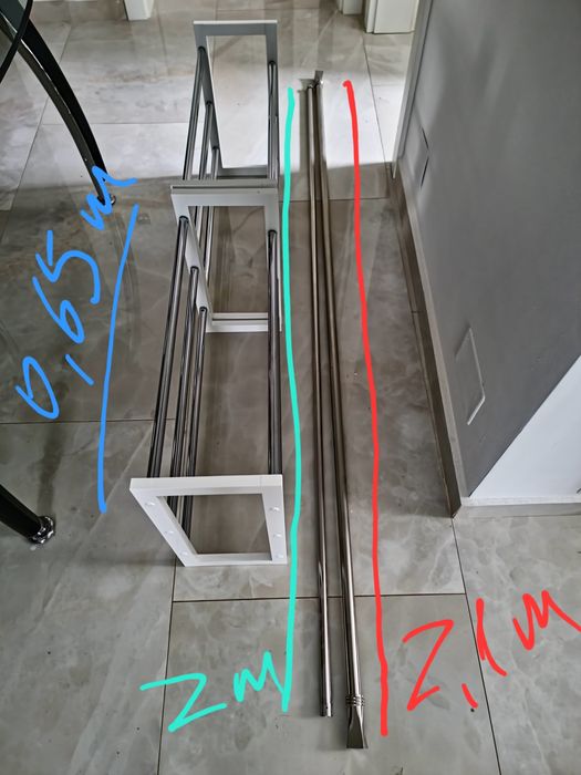 Galerie Dublă Pentru Perdea / Draperie + Pantofar