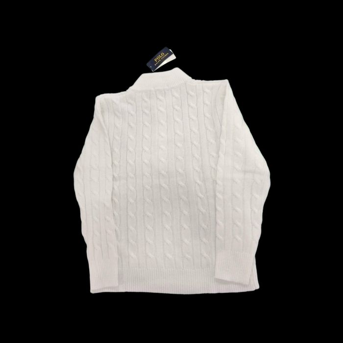 Pulover Ralph Lauren Polo  Alb cu fermoar