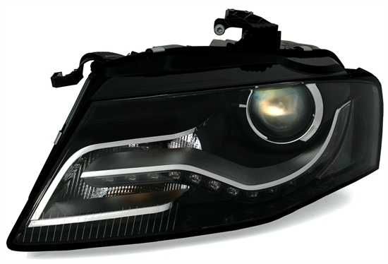 Фарове Ауди А4 Б8 ЛЕД Audi A4 B8 LED 8K 07-11г Нови тунинг Тъмни