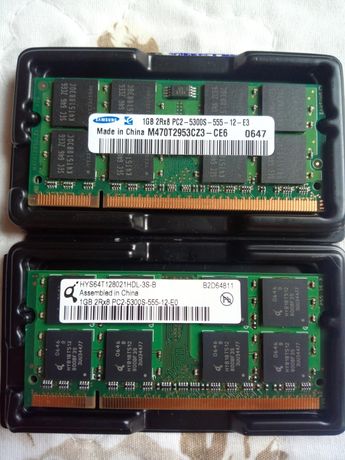Памет за лаптоп DDR2 sodimm 2x1GB