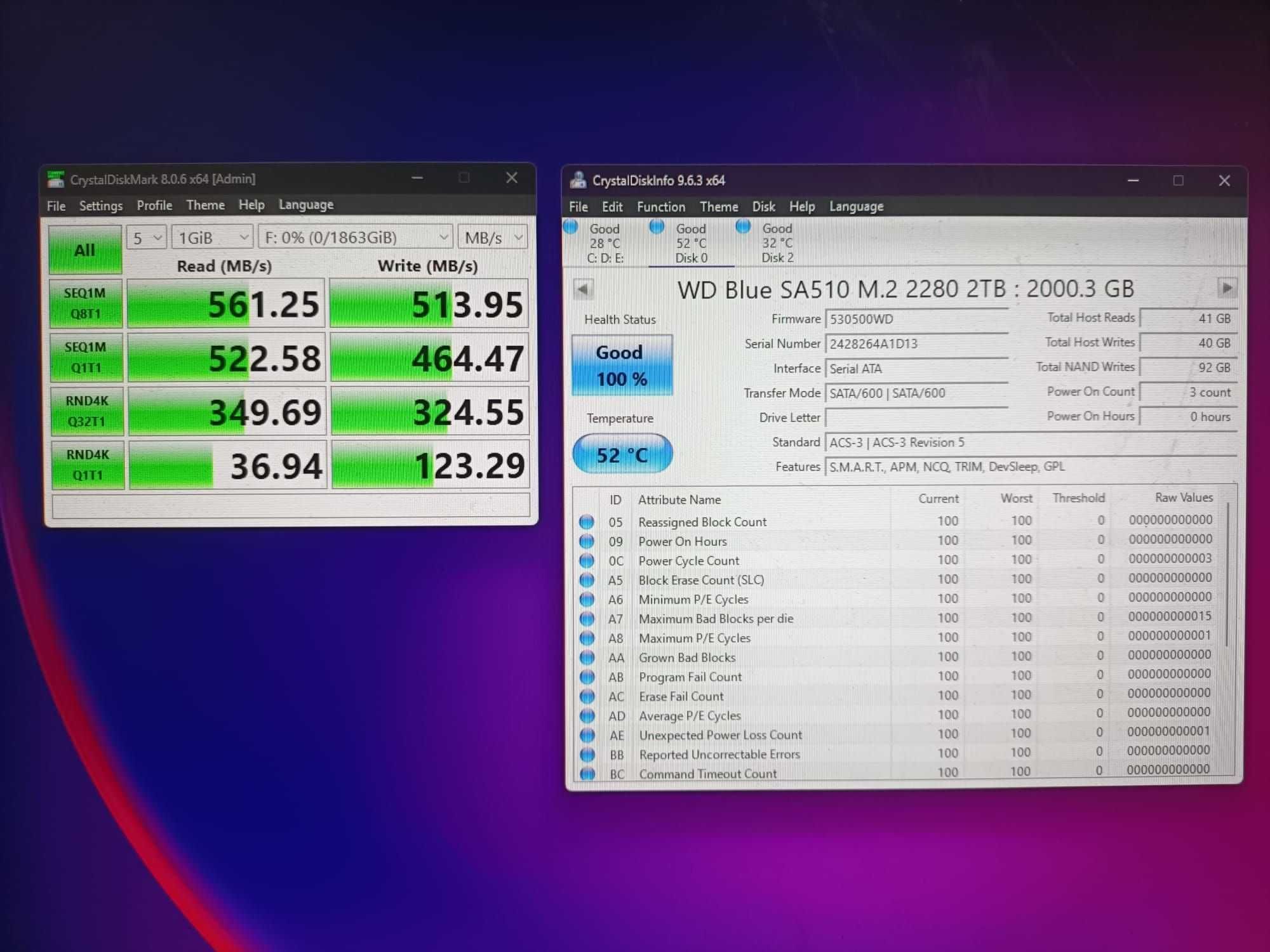 vand ssd western digital blue sa510 m2 sata3 2tb nou 0 ore 2280