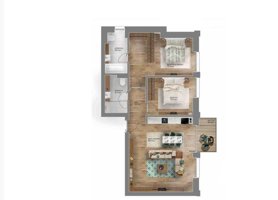 Apartament 3 Camere | Amber Forest | 101 MP | Tunari/Pipera