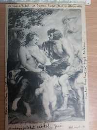 Carte postala din 1900 pictura Rubens - Atalante