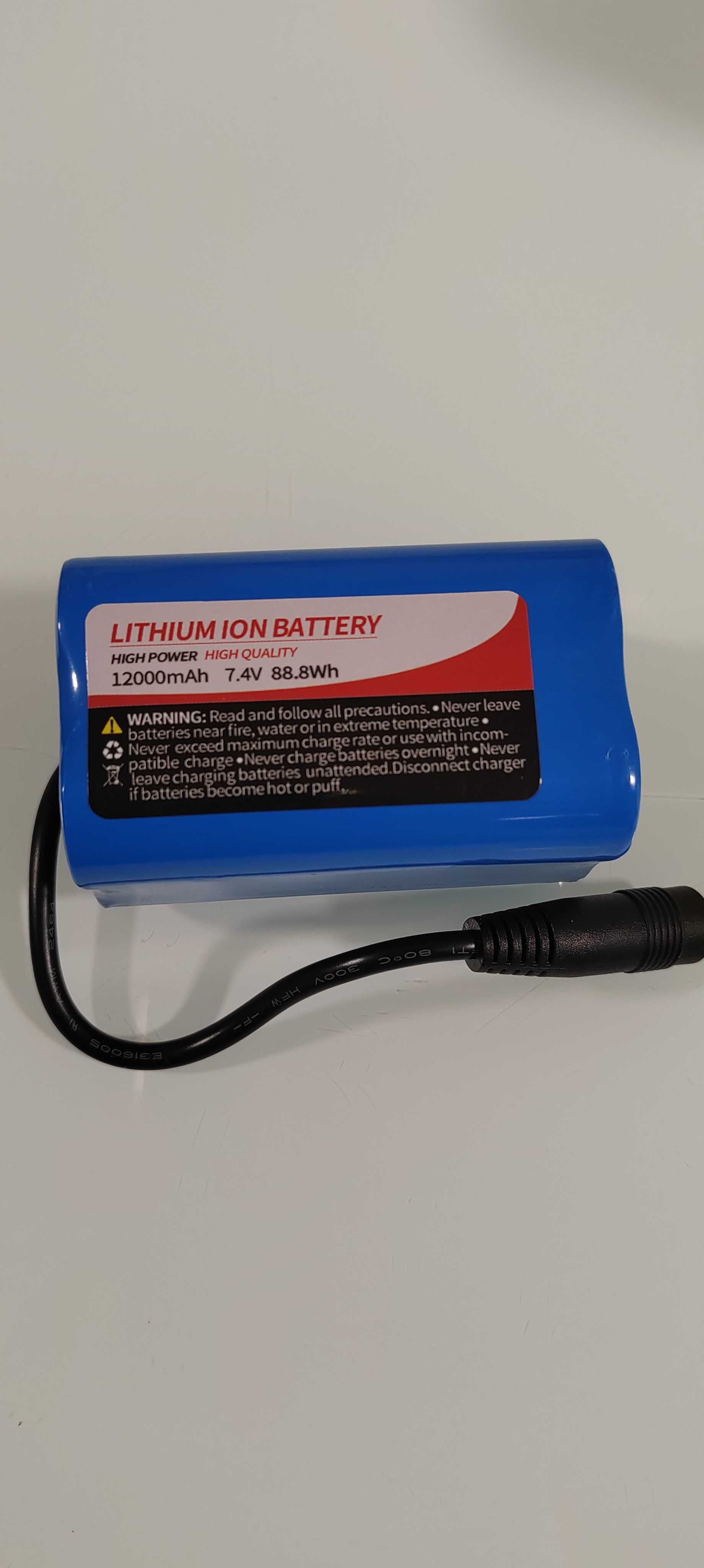 Литиево-йонни батерии 12000mah 7,4V за лодки за захранка