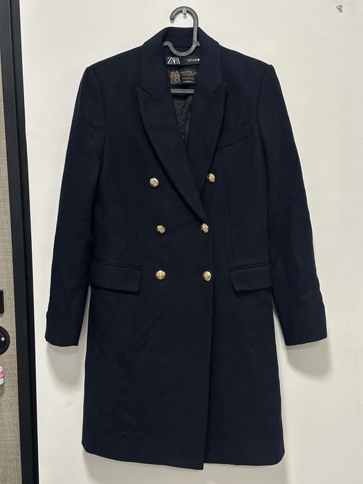 Palton Zara Manteco, lana alpaca