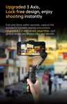 GIMBAL / Stabilizator portabi cu 3 axe pentru telefon