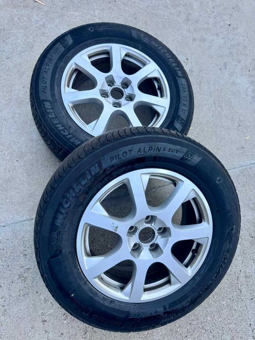 Roti complete Audi Q5 , R17 , anvelope iarna Michelin Pilot Alpin