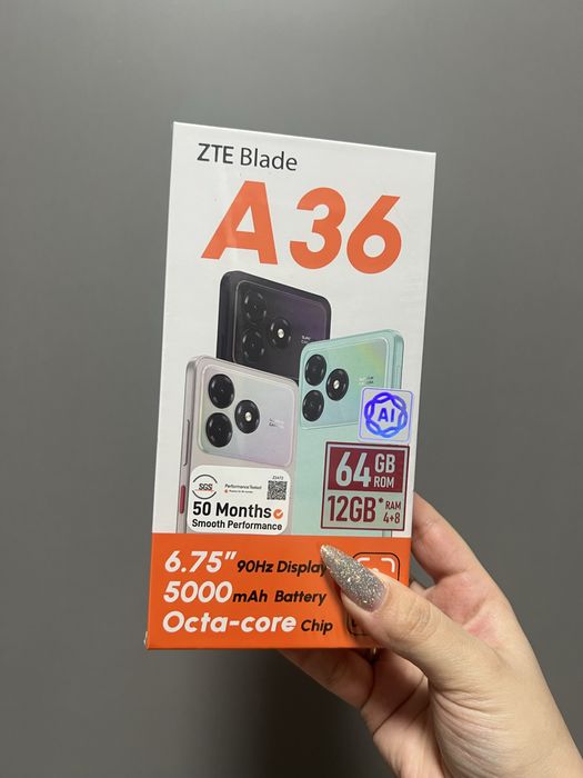 Продам телефон ZTE Blade A36 4/64 GB