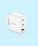 Încărcător GaN 100W, 3 porturi USB-C/A, cu adaptoare internaționale
