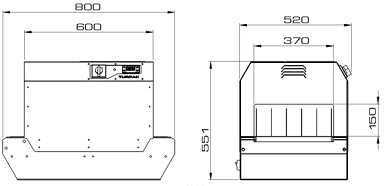 Tunel de ambalat cu folie termocontractibila - Masina de baxat