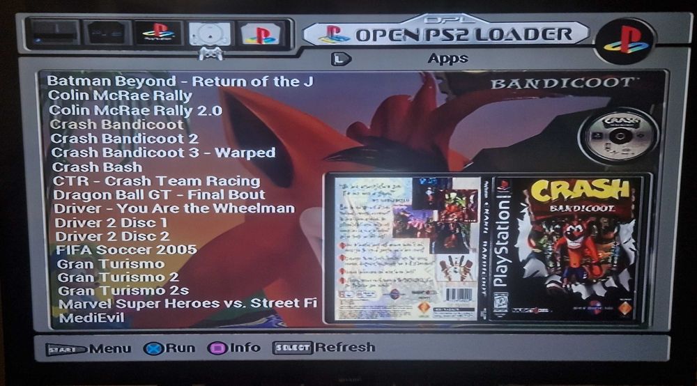 Playstation 2 хак със 170 игри Playstation 1 и Playstation 2