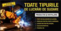 Toate tipurile de lucrări de sudare, ciclu complet de producție.