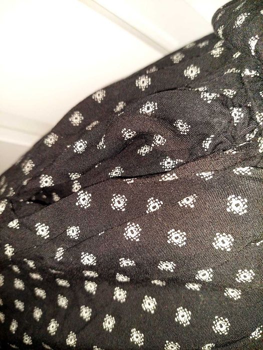 Salopeta scurta Clockhouse petrecuta alb/negru