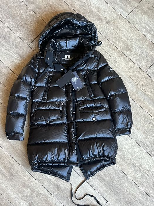 J.LINDEBERG : Ново дамско дълго  зимно яке с пух - размер S / Оригинал