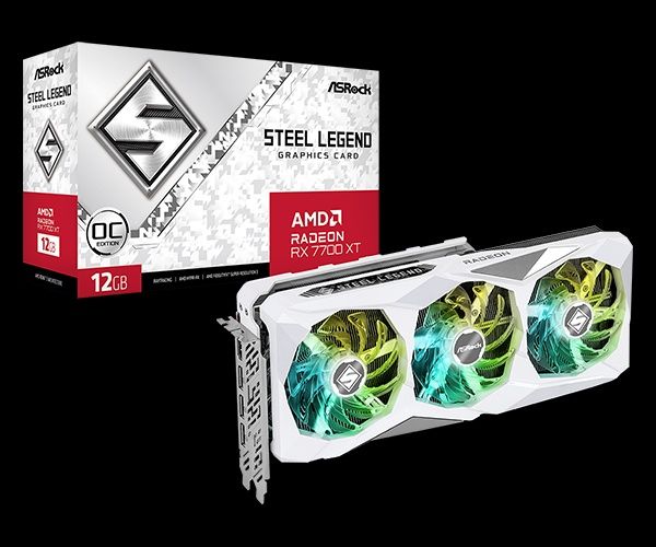 Видеокарта ASRock RX 7700 XT Steel Legend 12GB