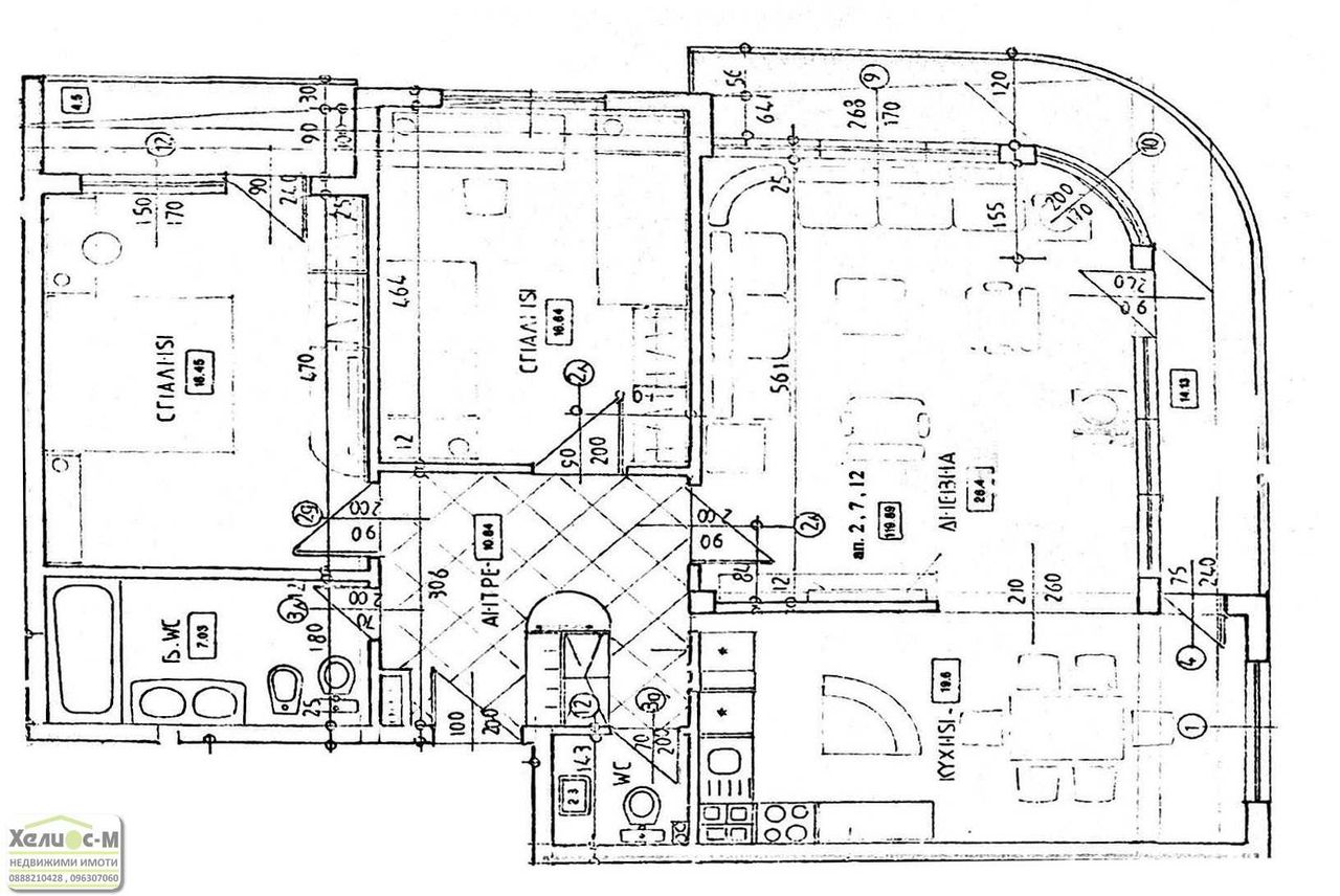 Продава се Тристаен апартамент в Монтана, Широк център - 120 кв.м за 1105 €/кв.м - Снимка #16