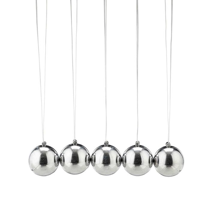 Pendul Newton din metal accesoriu decorativ elegant, 13.5x11x10.5 cm