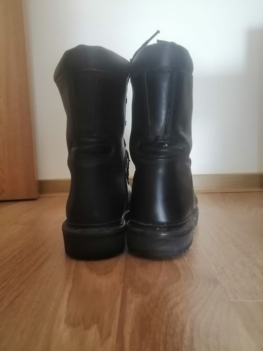 Bocanci armata piele, negri, mărimea 38