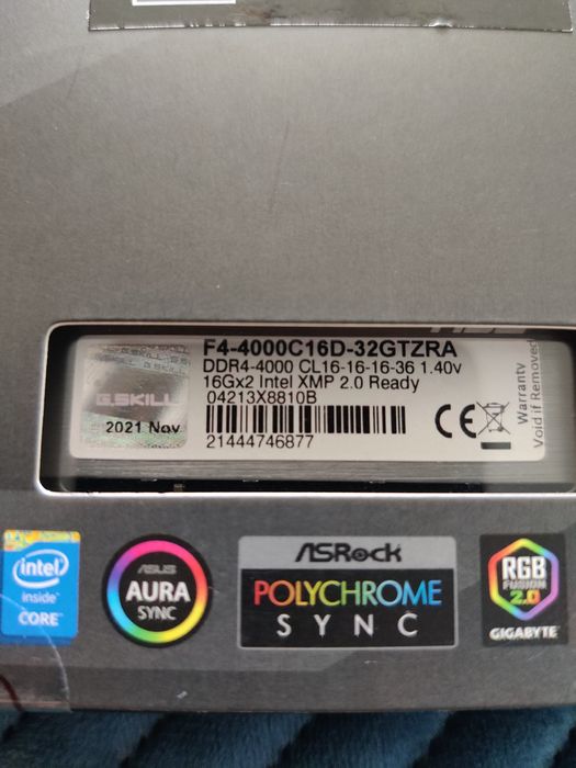 Продавам G.Skill DDR4 4000 2X16