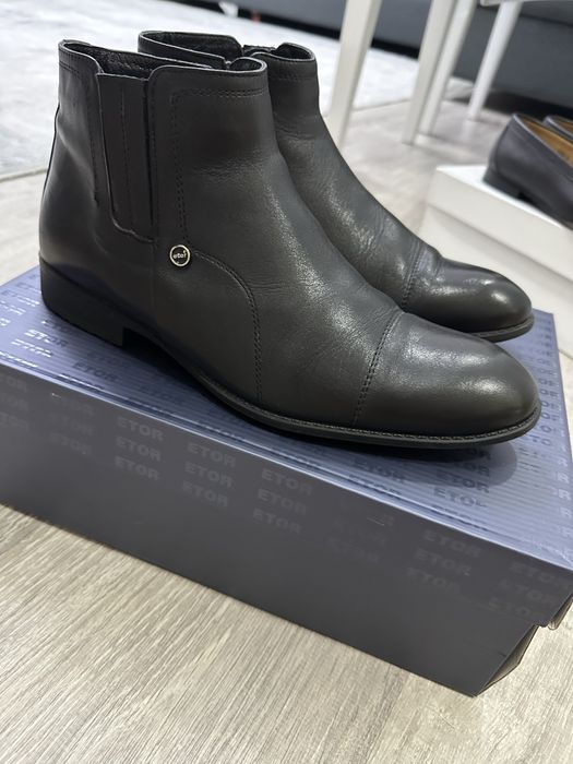 Продам мужские ботинки,теплые на натуральном меху,Турция,б/у,40 размер