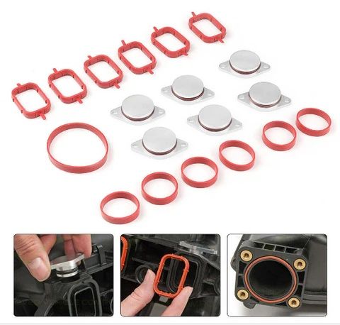 Тапи за вихрови клапи+уплътнения Бмв /swirl flaps delete kit M57