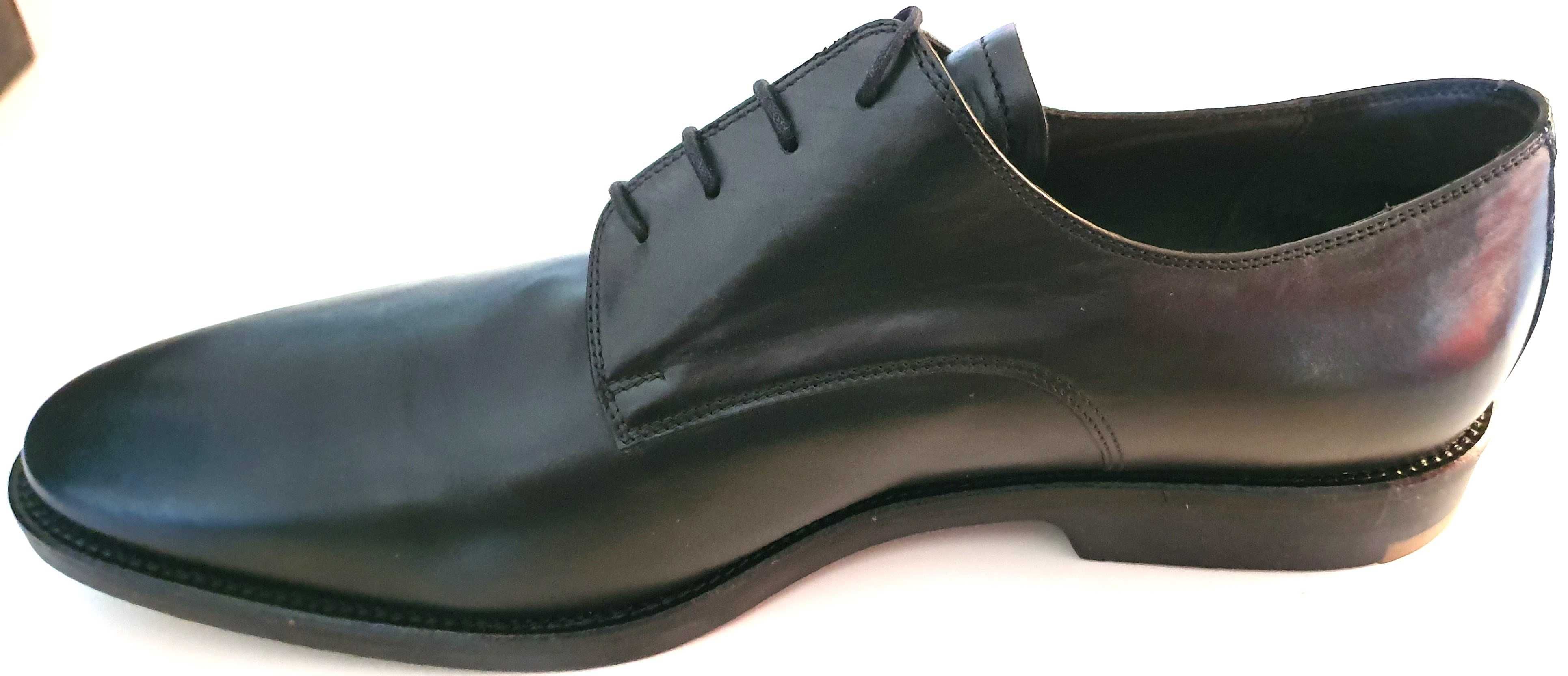 Pantofi Barbati 44 Pantofi Negru Piele Eleganti Sireturi Fabio Lenzi