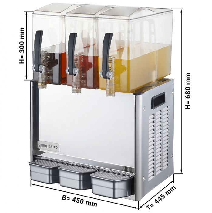 Диспенсър за сок - 3 X 10 л. GGM GASTRO