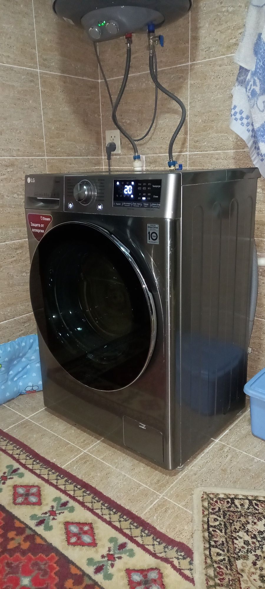 Продаётся стиральная машина автомат LG 8,5 кг с паром