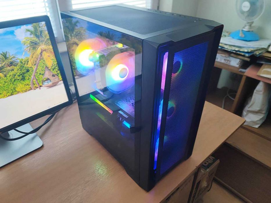 Геймърски компютър, Evga 3070, Ryzen 5600X, 32gb Ram, 1tb Nvme ssd