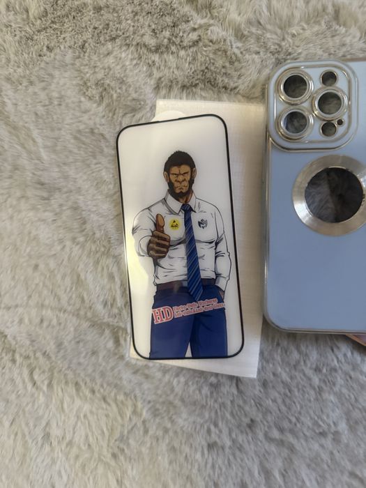 Folie sticla iphone 14 pro+ 2 huse