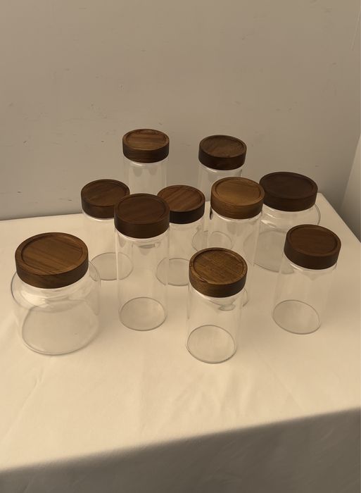 Стеклянные баночки для сыпучих