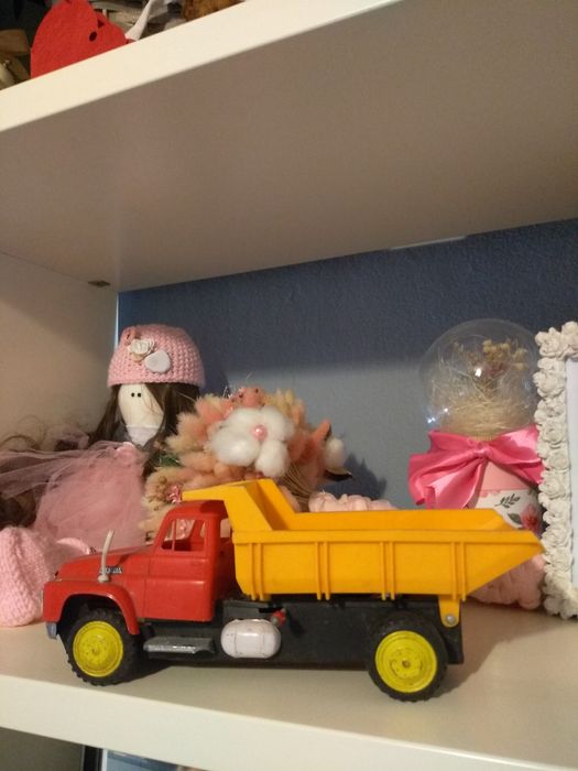 Vintage Isuzu Dump Truck Nomura Toy Tin