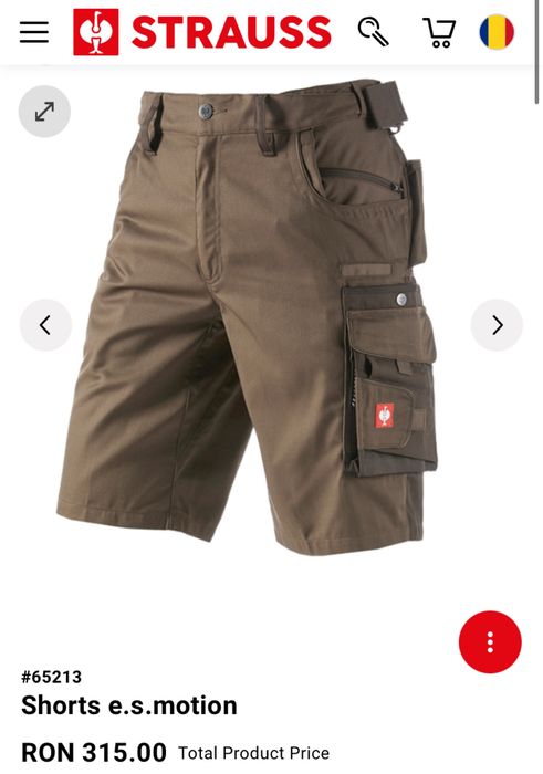 Engelbert Strauss Motion Shorts M EU48 UK33 uvex mascot snickers
