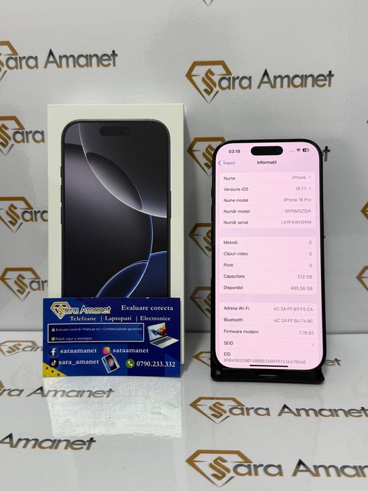 Iphone 16 Pro 512Gb Black Sara Amanet