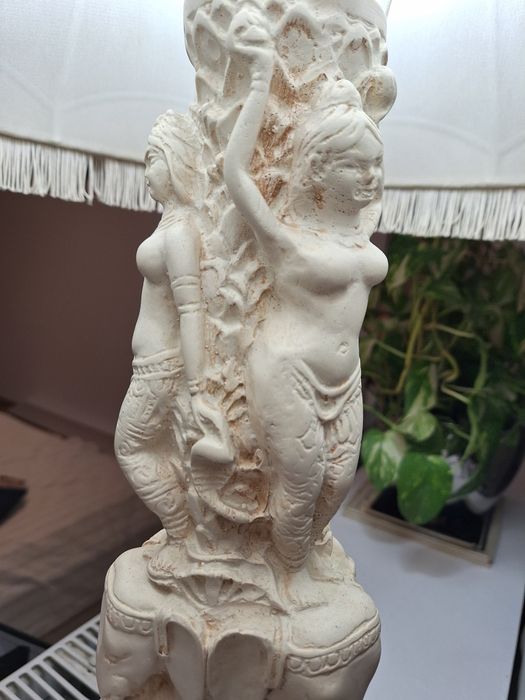 Lampa praf de marmura cu model inspiratie indiana