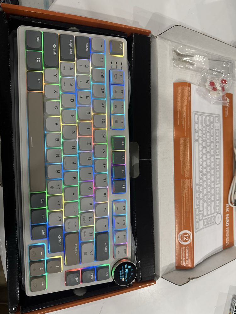 Tastatura mecanica Royal Kludge N80, low profile, RGB, wireless