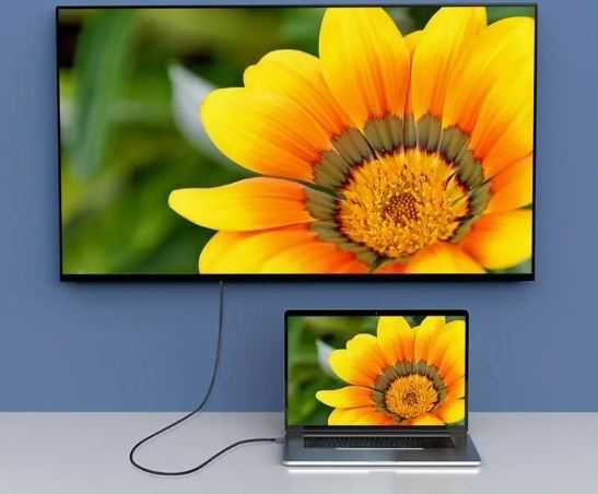 Type C-HDMI прожeкционен кабел за свързване на телефон с телевизор, 2м