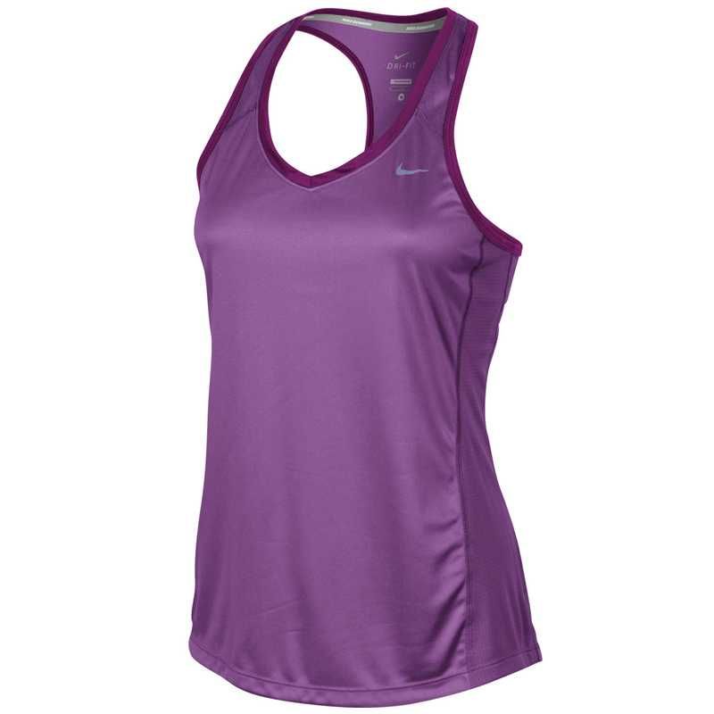 Дамски потник Nike Miler tank лилав